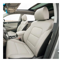 Car Accessories Seat Covers Leather Custom Fit for Hyundai Santa Fe Tucson Elantra Kona Sonata Loniq Genesis 4 Seats 5 Seats
