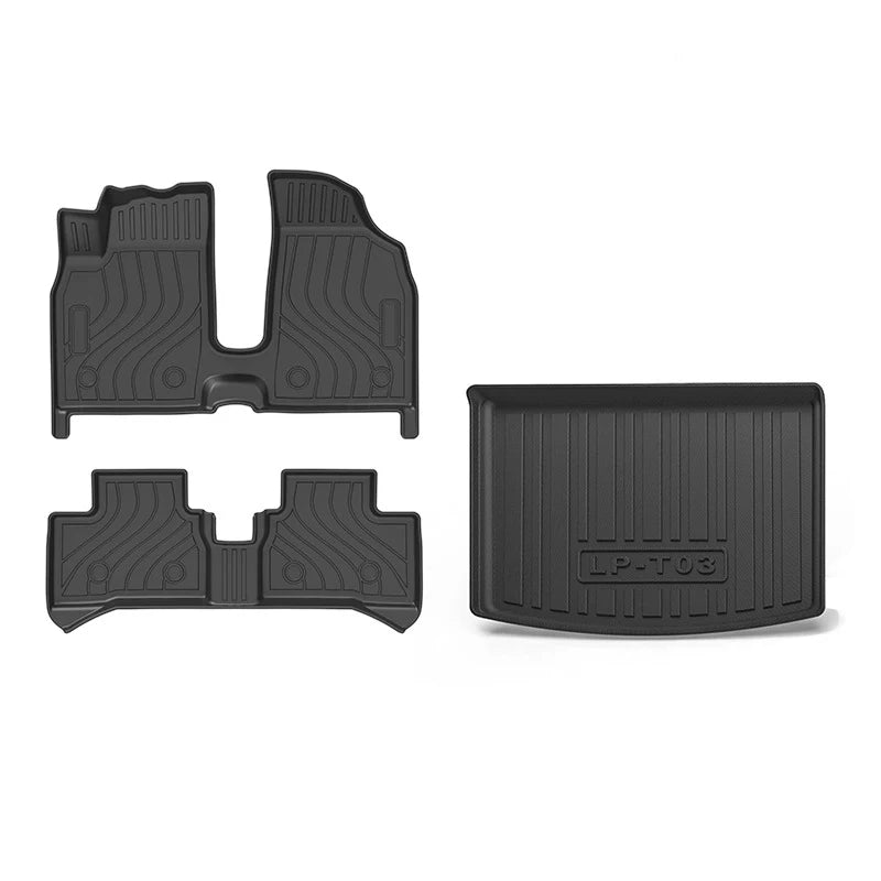 Car Accessories TPE Rubber Floor Mat for 2020 2021 2022 2023 2024 Leapmotor T03 ECO Blanket Double Layer Left Hand Drive