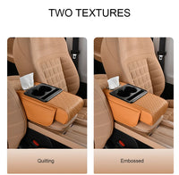 Car Accessories Universal Armrest Cover Artificial Leather Multifunctional Side Storage Increase Height Car Central Cushion Mat