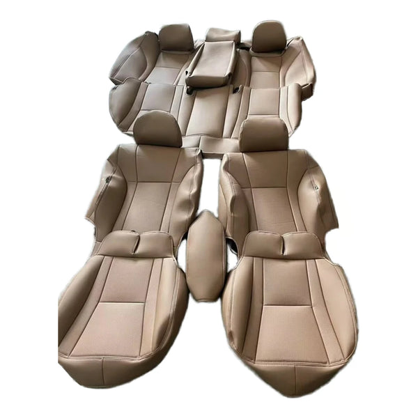 Custom Made Genuine Leather Seat Cover for Toyota Camry Cushion Front Part Fabric Material 5 Seats Accessory Car Accessories