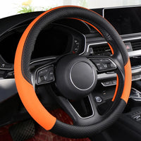 40cm Leather Steering Wheel Cover for Trucks – 15.7 in