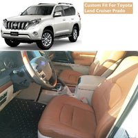 Custom fit 3-row leather seat cover set detail