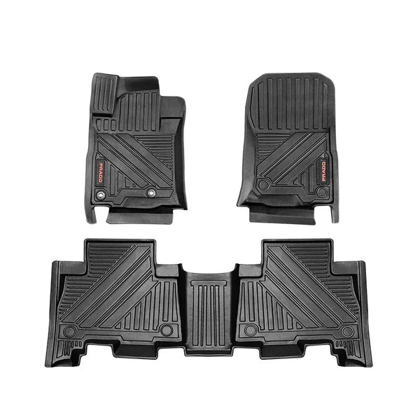 Custom Fit Waterproof TPE Floor Mats for Toyota Prado 2010-2022 - Prado 5 seats LHD