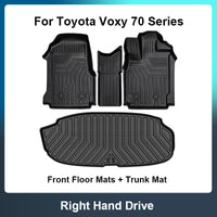 Sports Design TPE Rubber Floor Mat Car Interior Accessories for Toyota Voxy Noah 70 Series Rear Car Trunk Mat Trunk Pad